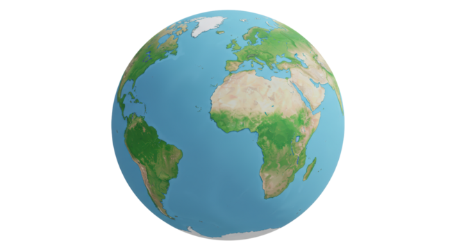 Isolated globe