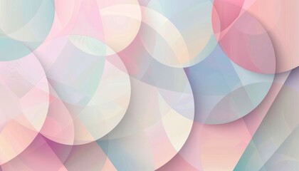 Obraz premium Abstract vibrant geometric fractal shapes on surface of contemporary design express scene of seamless patterns style. Arrangement pastel color geometry scenery in pattern perfect for wallpaper. AIG61.