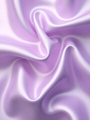 Obraz premium Soft Wavy Folds Of Delicate Shiny Lilac Satin Silk Fabric Create A Beautiful Pink Purple Background For Various Designs And Celebrations.