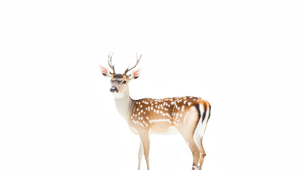 Fototapeta premium a picture of a deer on a transparent background, PNG image, PNG file, Generative art.