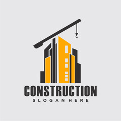 Minimalist logo design for construction services and architectural development