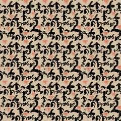 Colored Seamless blobs drops pattern for textile print