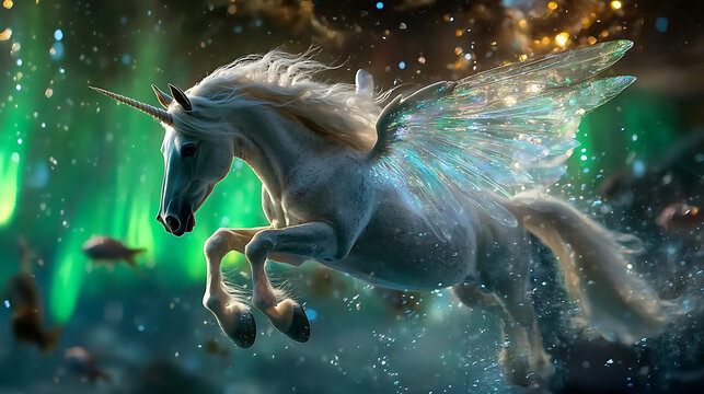 flying unicorn real photo
