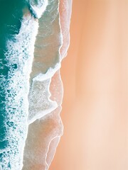 Ocean Tides Crashing Along the Coast