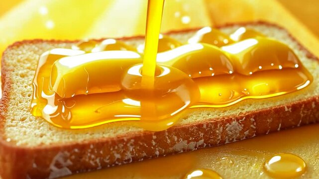 Honey Drizzling Butter Toast
