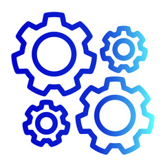 Mechanism Icon Line Gradient Style for Efficiency Pack Icon Themes