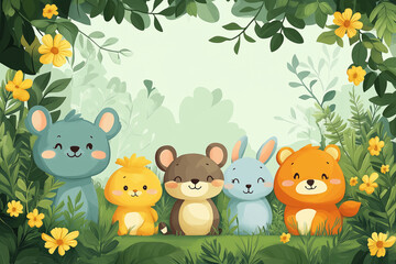 Naklejka premium children backdrop/background