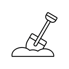 Shovel Vector icon