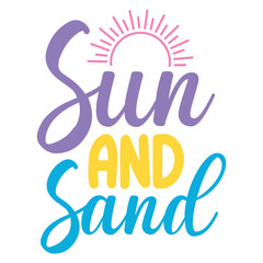Sun and sand Svg