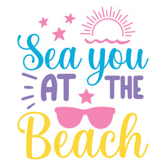 Sea you at the beach Svg