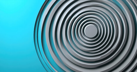 image of grey circles pattern pulsating on blue background