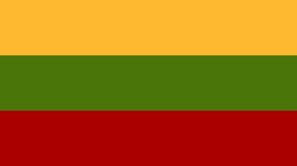 Sovereign state flag of country of lithuania in official colors. Illustration of lithuania flag. lithuania flag 
