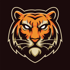 tiger head vector