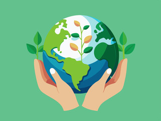 green hands  green planet