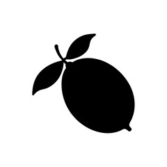 vector illustration of an apple with leaf