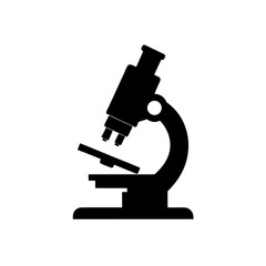 microscope on white background
