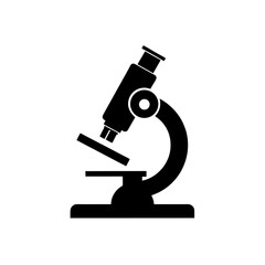 microscope on white background