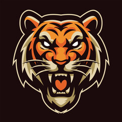 tiger head vector