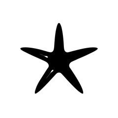 Fototapeta premium starfish on black background