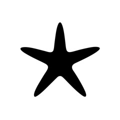 Obraz premium starfish on black background