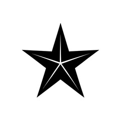 Obraz premium silver star on white background