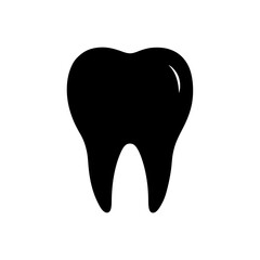tooth icon on white background