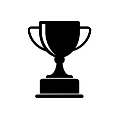 gold cup isolated on white background