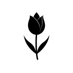 black and white flower