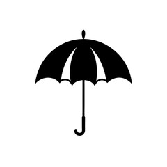 red umbrella isolated on white background