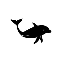 shark cartoon isolated on white