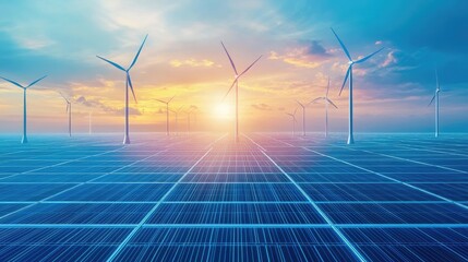 Renewable energy sources in a sustainable future.