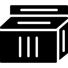 Customer Parcel Glyph Icon