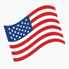 Fototapeta premium American Flag Animal Vector – Patriotic Wildlife Graphic Design File