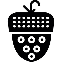 Acorn Glyph Icon