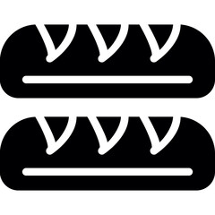 Bread Rolls Glyph Icon