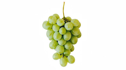 a bunch of green grapes hanging from a on a transparent background, PNG image, PNG file, Generative art.