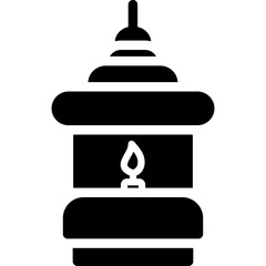 Lantern Glyph Icon