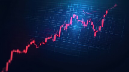 Fluctuating stock market chart illustrating economic trends and investment shifts