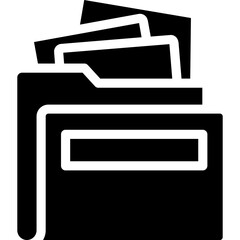 Folder Creation Glyph Icon