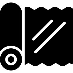 Textile Finishing Glyph Icon