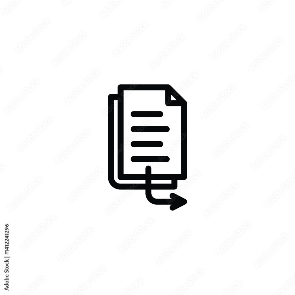 Poster transferring documents icon sending files symbol