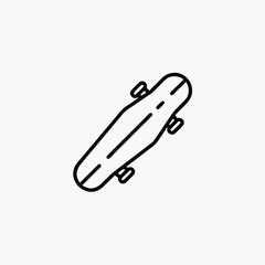 skateboard icon vector template