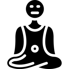Yoga Glyph Icon