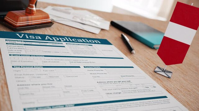 Australia Visa Application Rejected, Animation.1920/1080 .04 Second Long.