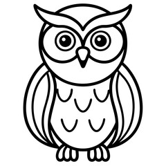 Geometric Owl Sketch 