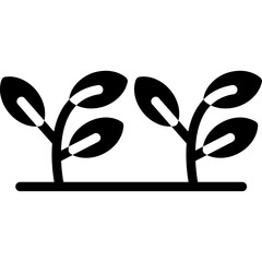 Garden Edging Glyph Icon