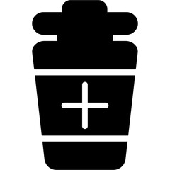 Obraz premium Recycle Bin Glyph Icon