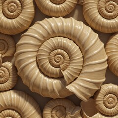 Obraz premium spiral shell background