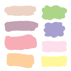 set of watercolor frames