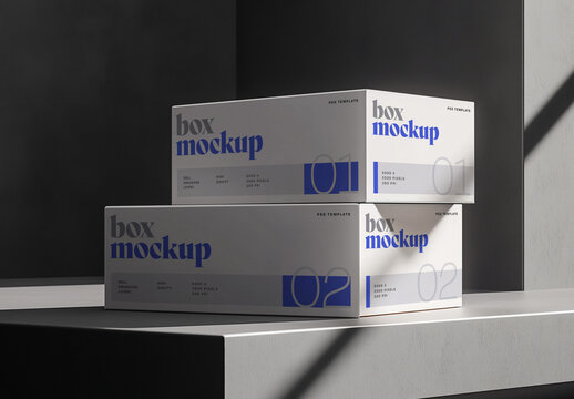 Mailer Box Mockup for Packaging Design and Retail Branding